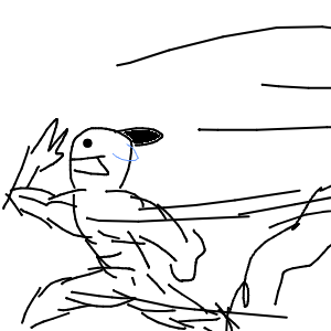 うにょんぽつ 🫵(• ▽ •;)ムキフシ製造者さんのおえかき