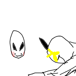 うにょんぽつ 🫵(• ▽ •;)ムキフシ製造者さんのおえかき