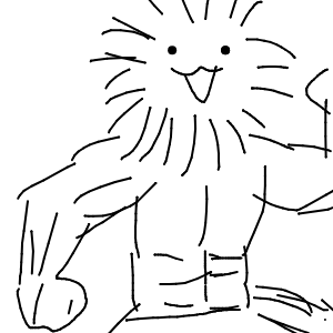 うにょんぽつ 🫵(• ▽ •;)ムキフシ製造者さんのおえかき
