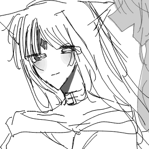 しろねこさんのおえかき
