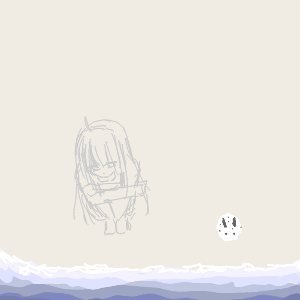 しろねこさんのおえかき