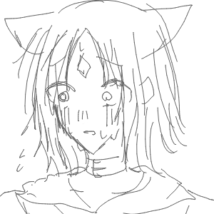しろねこさんのおえかき