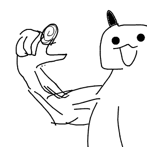 うにょんぽつ 🫵(• ▽ •;)ムキフシ製造者さんのおえかき