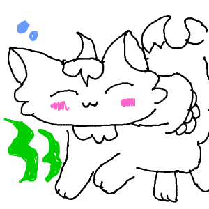 可愛い大好きさんのおえかき