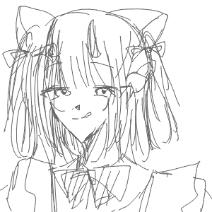 しろねこさんのおえかき