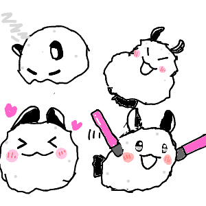 うにょんぽつ 🫵(• ▽ •;)ムキフシ製造者さんのおえかき