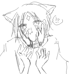 しろねこさんのおえかき